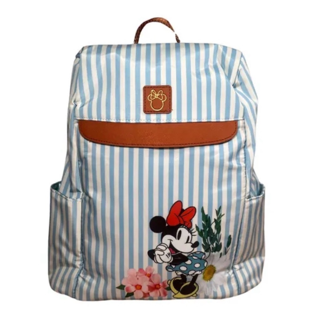 Disney Minnie Mouse Blue Stripe Kids Backpack